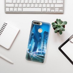 Odolné silikonové pouzdro iSaprio - Night City Blue - Huawei Y6 Prime 2018