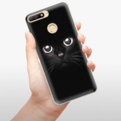 Odolné silikonové pouzdro iSaprio - Black Cat - Huawei Y6 Prime 2018