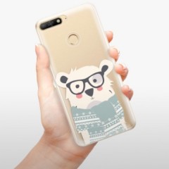 Odolné silikonové pouzdro iSaprio - Bear with Scarf - Huawei Y6 Prime 2018