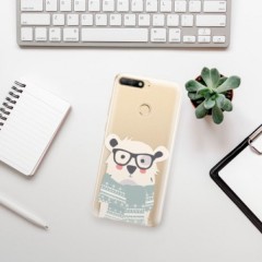 Odolné silikonové pouzdro iSaprio - Bear with Scarf - Huawei Y6 Prime 2018