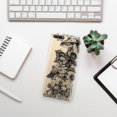 Odolné silikonové pouzdro iSaprio - Black Lace - Huawei Y6 Prime 2018