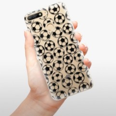 Odolné silikonové pouzdro iSaprio - Football pattern - black - Huawei Y6 Prime 2018