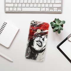 Odolné silikonové pouzdro iSaprio - Sketch Face - Huawei P9 Lite 2017