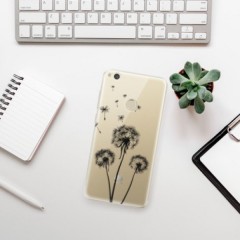 Odolné silikonové pouzdro iSaprio - Three Dandelions - black - Huawei P9 Lite 2017