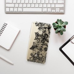Odolné silikonové pouzdro iSaprio - Black Lace - Huawei P9 Lite 2017
