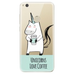 Odolné silikonové pouzdro iSaprio - Unicorns Love Coffee - Huawei P9 Lite 2017