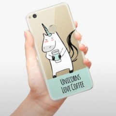 Odolné silikonové pouzdro iSaprio - Unicorns Love Coffee - Huawei P9 Lite 2017