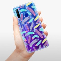 Odolné silikonové pouzdro iSaprio - Feather Pattern 01 - Huawei Honor 20 Lite