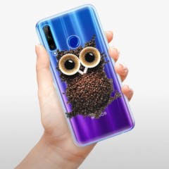Odolné silikonové pouzdro iSaprio - Owl And Coffee - Huawei Honor 20 Lite