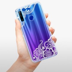 Odolné silikonové pouzdro iSaprio - White Lace 02 - Huawei Honor 20 Lite