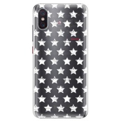 Plastové pouzdro iSaprio - Stars Pattern - white - Xiaomi Mi 8 Pro