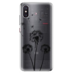 Plastové pouzdro iSaprio - Three Dandelions - black - Xiaomi Mi 8 Pro