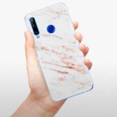 Odolné silikonové pouzdro iSaprio - Rose Gold Marble - Huawei Honor 20 Lite