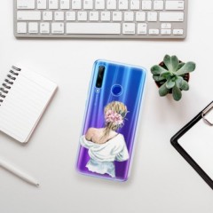 Odolné silikonové pouzdro iSaprio - Girl with flowers - Huawei Honor 20 Lite