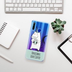 Odolné silikonové pouzdro iSaprio - Unicorns Love Coffee - Huawei Honor 20 Lite