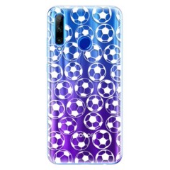 Odolné silikonové pouzdro iSaprio - Football pattern - white - Huawei Honor 20 Lite