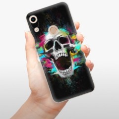 Odolné silikonové pouzdro iSaprio - Skull in Colors - Huawei Honor 8A