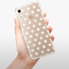 Odolné silikonové pouzdro iSaprio - Stars Pattern - white - Huawei Honor 8A