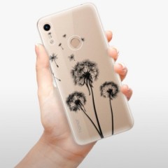 Odolné silikonové pouzdro iSaprio - Three Dandelions - black - Huawei Honor 8A