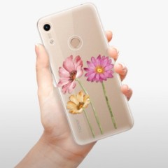 Odolné silikonové pouzdro iSaprio - Three Flowers - Huawei Honor 8A