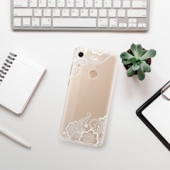 Odolné silikonové pouzdro iSaprio - White Lace 02 - Huawei Honor 8A