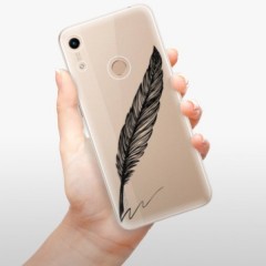 Odolné silikonové pouzdro iSaprio - Writing By Feather - black - Huawei Honor 8A