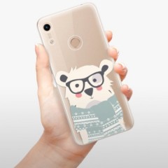 Odolné silikonové pouzdro iSaprio - Bear with Scarf - Huawei Honor 8A