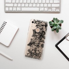 Odolné silikonové pouzdro iSaprio - Black Lace - Huawei Honor 8A