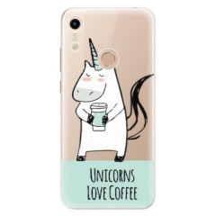 Odolné silikonové pouzdro iSaprio - Unicorns Love Coffee - Huawei Honor 8A