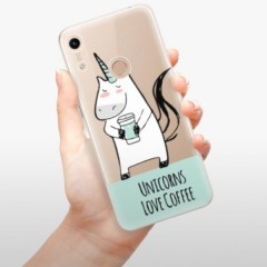 Odolné silikonové pouzdro iSaprio - Unicorns Love Coffee - Huawei Honor 8A