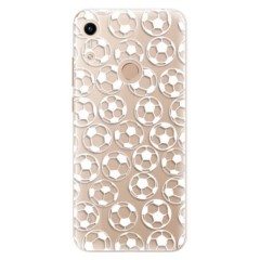 Odolné silikonové pouzdro iSaprio - Football pattern - white - Huawei Honor 8A