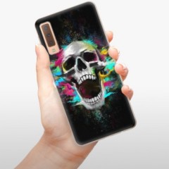 Odolné silikonové pouzdro iSaprio - Skull in Colors - Samsung Galaxy A7 (2018)