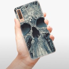 Odolné silikonové pouzdro iSaprio - Abstract Skull - Samsung Galaxy A7 (2018)