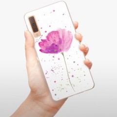 Odolné silikonové pouzdro iSaprio - Poppies - Samsung Galaxy A7 (2018)