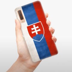 Odolné silikonové pouzdro iSaprio - Slovakia Flag - Samsung Galaxy A7 (2018)