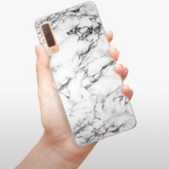 Odolné silikonové pouzdro iSaprio - White Marble 01 - Samsung Galaxy A7 (2018)