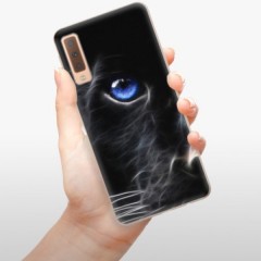 Odolné silikonové pouzdro iSaprio - Black Puma - Samsung Galaxy A7 (2018)