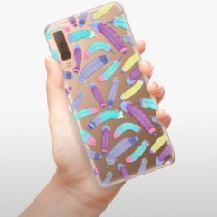 Odolné silikonové pouzdro iSaprio - Feather Pattern 01 - Samsung Galaxy A7 (2018)