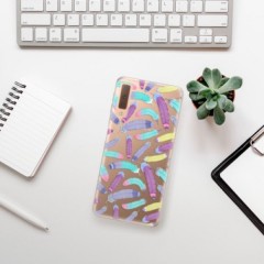 Odolné silikonové pouzdro iSaprio - Feather Pattern 01 - Samsung Galaxy A7 (2018)