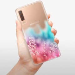 Odolné silikonové pouzdro iSaprio - Rainbow Grass - Samsung Galaxy A7 (2018)