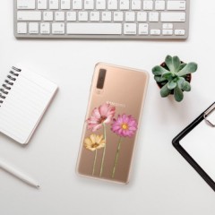 Odolné silikonové pouzdro iSaprio - Three Flowers - Samsung Galaxy A7 (2018)