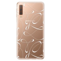 Odolné silikonové pouzdro iSaprio - Fancy - white - Samsung Galaxy A7 (2018)