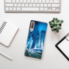 Odolné silikonové pouzdro iSaprio - Night City Blue - Samsung Galaxy A7 (2018)