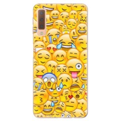 Odolné silikonové pouzdro iSaprio - Emoji - Samsung Galaxy A7 (2018)