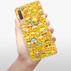 Odolné silikonové pouzdro iSaprio - Emoji - Samsung Galaxy A7 (2018)