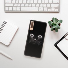 Odolné silikonové pouzdro iSaprio - Black Cat - Samsung Galaxy A7 (2018)