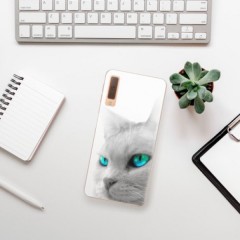 Odolné silikonové pouzdro iSaprio - Cats Eyes - Samsung Galaxy A7 (2018)