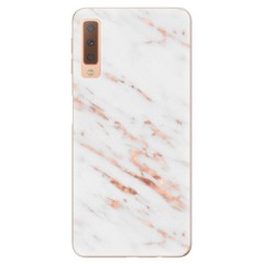 Odolné silikonové pouzdro iSaprio - Rose Gold Marble - Samsung Galaxy A7 (2018)