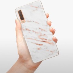 Odolné silikonové pouzdro iSaprio - Rose Gold Marble - Samsung Galaxy A7 (2018)