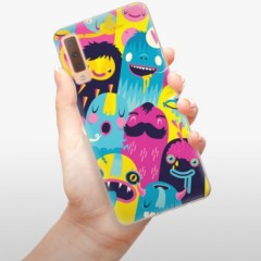 Odolné silikonové pouzdro iSaprio - Monsters - Samsung Galaxy A7 (2018)